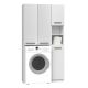 MARPOL DD BATHROOM SET, MATT WHITE CABINET