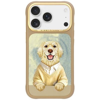 Nimmy Gentle Pets Series Dog MagSafe case for iPhone 17 Pro - brown