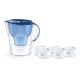 Brita Marella XL filter jug + 5 MaxtraPro PP cartridges (3.5l; blue)