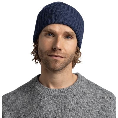 2. Buff Knitted Erviny Beanie 13668171710 Navy One Size