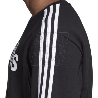 5. Adidas Essentials 3S Crew FL M DQ3084 sweatshirt