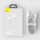 18. Baseus Superior USB - Lightning cable 2.4A 0.25 m White (CALYS-02)