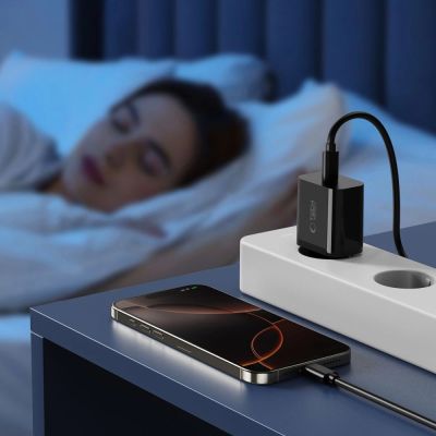 8. Tech-Protect NC20W USB-C 1-Port PD20W Wall Charger - Black