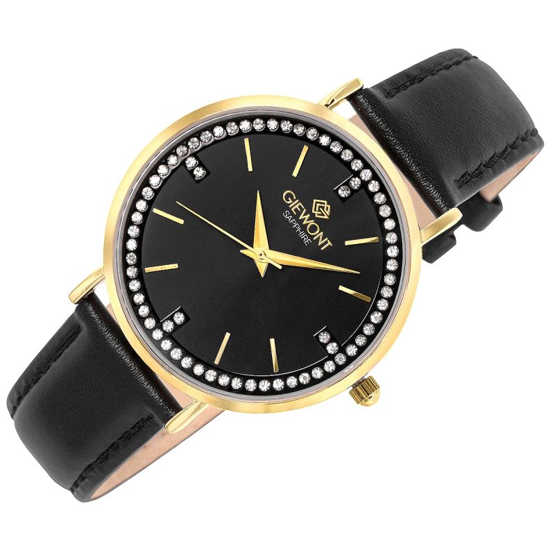 3. Giewont Sapphire Gold Black Women's Watch GW5390-A4