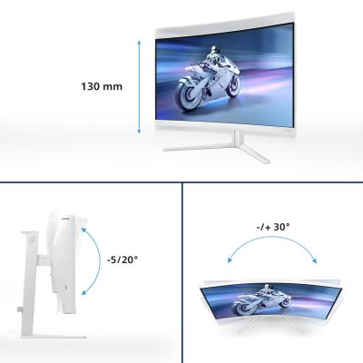 4. Philips Evnia 5000 27M2C5501/00 computer monitor 68.6 cm (27") 2560 x 1440 px Quad HD LCD White