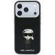 4. Karl Lagerfeld Smooth Ikonik Sketch MagSafe Case for iPhone 18 Pro / 17 Pro - Black