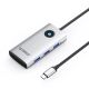 Orico PW11 6in1 USB-C Docking Station 3x USB-A 3.0 1x USB-C PD 100W 1x HDMI 4K 30Hz 1x RJ45 2.5G Ethernet - Silver