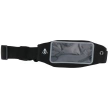 DUNLOP BLACK SPORTS WATERPROOF WAIST BAG FOR RUNNING WITH PHONE WINDOW