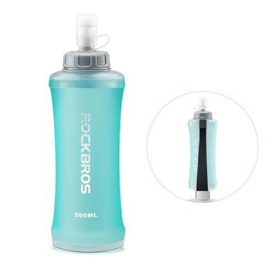 2. Rockbros 350017002 soft flask running water bottle 500 ml - light blue