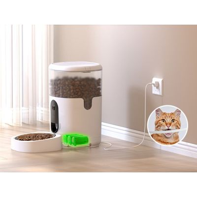 8. Imou PF1 4L Dog or Cat Feeder/Water Stainless Steel White Cat Automatic Pet Feeder