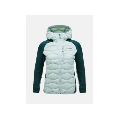 Peak Performance W Helium Down Hybrid Hood Jacket Green