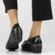 6. Leather wedge pumps black Filippo DP7661/26 BK