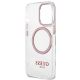 7. Guess Metal Outline MagSafe Case for iPhone 13 Pro / iPhone 13 - Pink