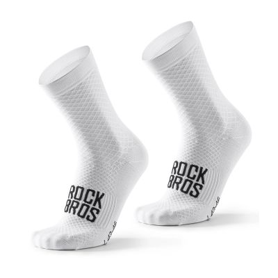 Rockbros 49210016001 ROAD TO SKY Cycling Socks 39-42 cm - White