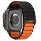 2. Spigen WBF1 Strap for Apple Watch 44 / 45 / 46 / 49 mm - Black and Orange