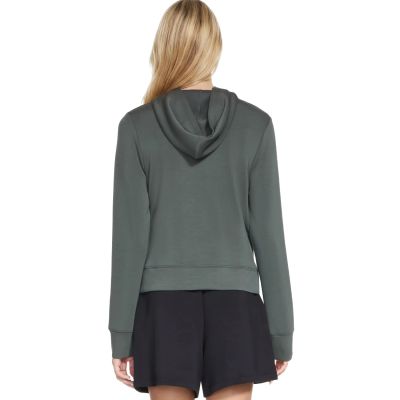 2. Skechers Cozy Luxe Hoodie HD127-GNBK Green L