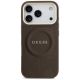 3. Guess Peony Hot Stamp MagSafe Case for iPhone 17 Pro - Brown