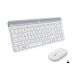 6. Logitech MK470 Keyboard Mouse Included Universal RF Wireless QWERTZ German White