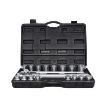 AWTOOLS SET OF 12-POINT SOCKET WRENCHES 3/4" 21 PIECES