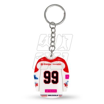 2. KH Toruń hockey jersey keychain (Home) SREBBREKH-KHT