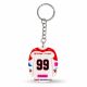 2. KH Toruń hockey jersey keychain (Home) SREBBREKH-KHT