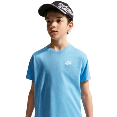 4. Nike Sportswear Kids' T-Shirt Light Blue FZ5177 497