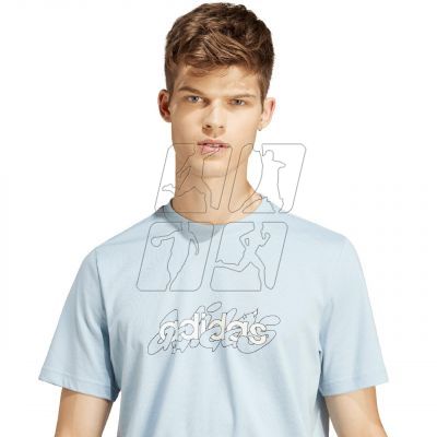 4. adidas Illustrated Linear Graphic M IS2867 T-shirt