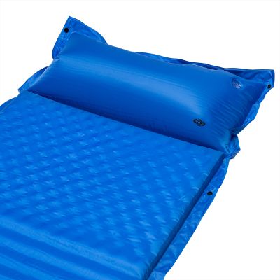 8. NILS CAMP NC4001 self-inflating mat with pillow, blue - 3.8 cm