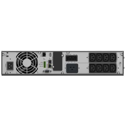 5. POWER WALKER UPS ON-LINE RACK 19" VFI 3000 ICR IOT PF1 1/1 PHASE, 3000VA, 8X IEC C13 + 1X IEC C19, USB/RS232, LCD