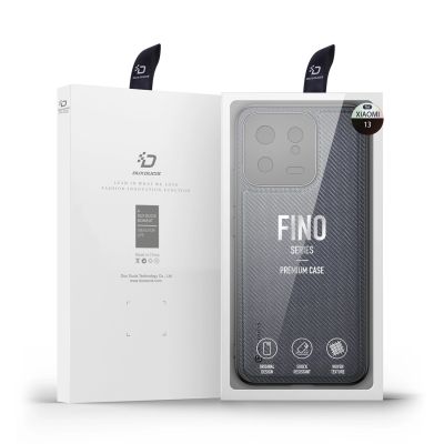 7. Dux Ducis Fino case for Xiaomi 13 cover with silicone frame gray