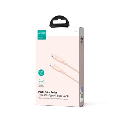 4. Joyroom Multi-Color Series S-A34 USB-C / USB-C PD 60W 1m Cable - Pink