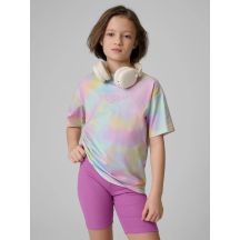 T-shirt with print for girls 4F 4FJRSS26TTSHF3826-90A