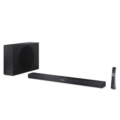 8. Sharp 2.1-Channel Ultra-Slim Dolby Atmos/DTS Virtual:X Soundbar with Wireless Subwoofer HT-SBW320 360W Bluetooth Connectivity Wireless Connection