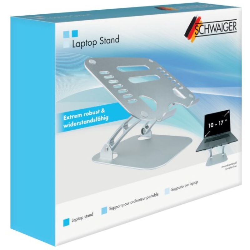 7. Schwaiger LPS1720 513 Laptop Stand Notebook Stand Silver 50.8 cm (20")