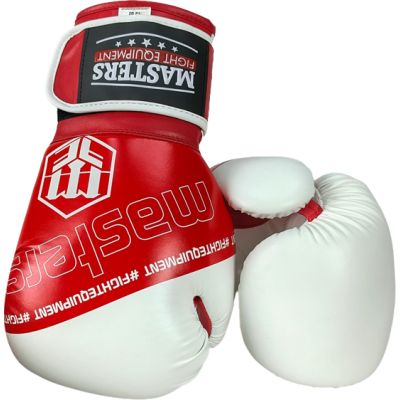 12. RPU-FOLK Boxing Gloves 12 oz White-Red