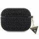 Guess Rhinestone Triangle AirPods Pro Case - Black
