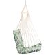 11. BRAZILIAN HAMMOCK HANGING CHAIR 100x50CM NATURA WITH SEWN-IN JUNGLE LIGHT CUSHION