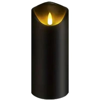 6. DECORATIVE CANDLE 70x130MM LED WAX BLACK