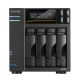 2. NAS Asustor AS6804T; Tower; 4x (3.5" SATA HDD/ 2.5" SSD); AMD Ryzen Embedded V3C14; 16G ECC DDR5 SODIMM (max. 64GB), 2x 10GbE, 2x 5GbE, 4x M.2 2280 NVMe PCIe 4.0, 2x USB4, 2x USB 3.2 Gen, 1x optional 10 GbE card