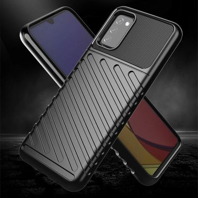 6. Thunder Case Flexible Tough Rugged Cover TPU Case for Samsung Galaxy A03s black