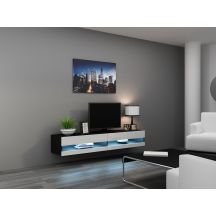 TV cabinet VIGO NEW '180' 30/180/40 black/white flat