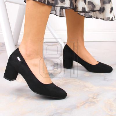 7. Suede high heel pumps Sergio Leone W SK314D black