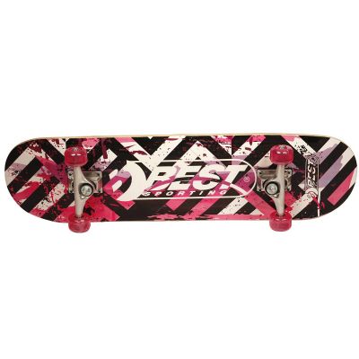 9. WOODEN SKATEBOARD STREET PINK BEST SPORTING