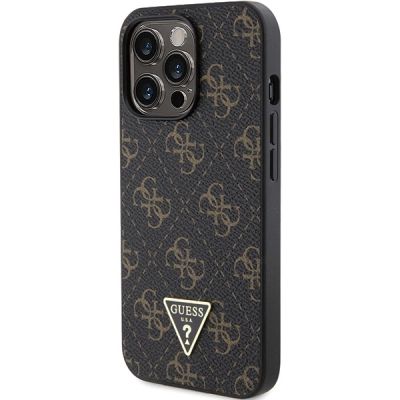 2. Guess 4G Triangle Metal Logo case for iPhone 14 Pro - black