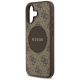 6. Guess 4G Circle Classic Logo MagSafe case for iPhone 17 - brown