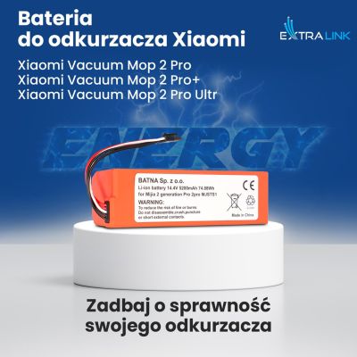 7. Extralink | Battery, vacuum cleaner accumulator | replacement for Xiaomi Mop P/Mop Pro2 Pro 2Pro MJSTS1 14.4V 5200mAh [COPY]