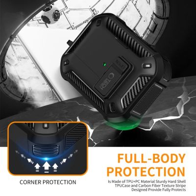 6. Tech-Protect Carbonox MagSafe case for AirPods Pro - black