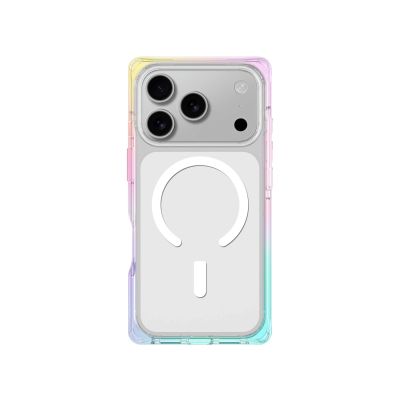 2. AmazingThing Omni case for iPhone 17 Pro Max compatible with MagSafe - transparent-rainbow