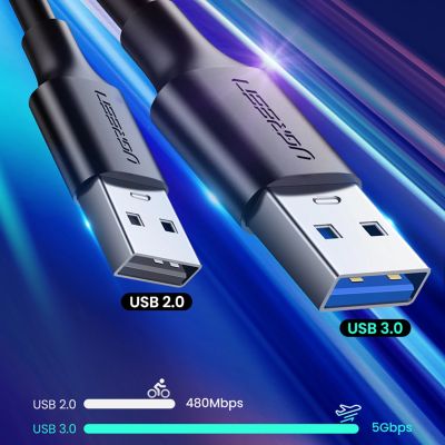 11. Ugreen US184 20881 USB-A 3.0 / USB-C 3A cable 0.5m - black