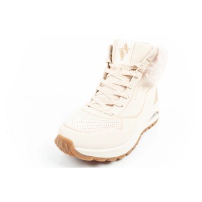12. Skechers Uno Rugged women's sports shoes insulated winter ankle boots beige